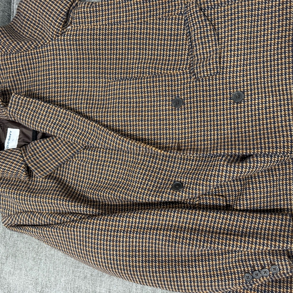 Old Navy Brown Houndstooth Jacket